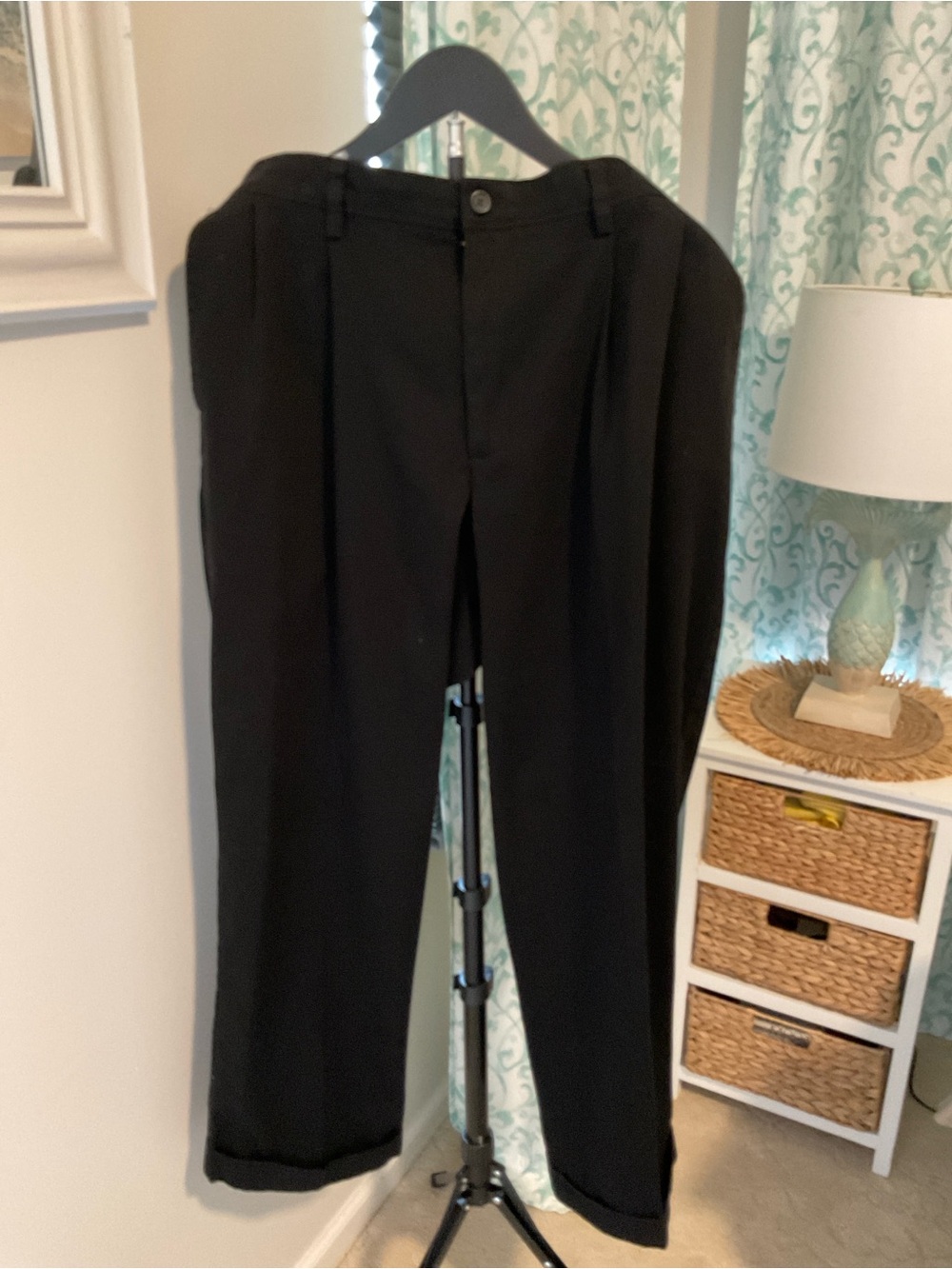 Dockers Black Pleated Dress Pants 36X30